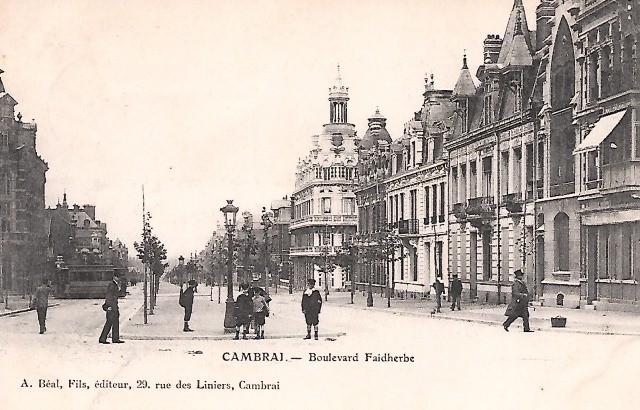 Cambrai 59 le boulevard faidherbe cpa