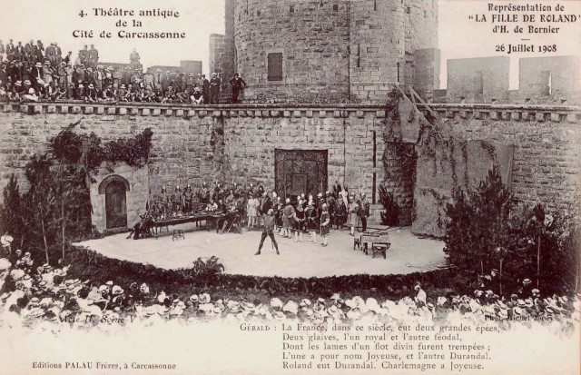 Le théâtre en 1908 (cpa)