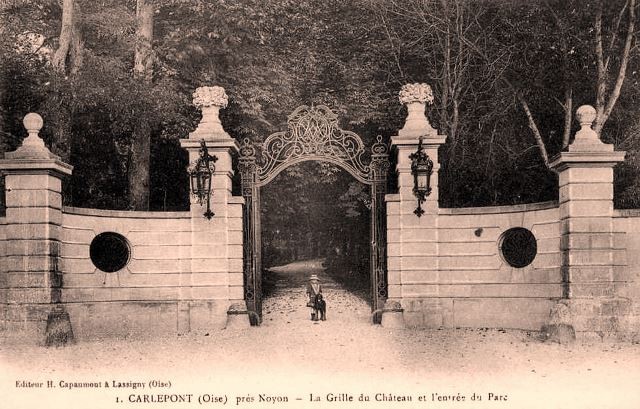 Carlepont 60 le chateau avant 1914 cpa