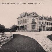 Carlepont 60 le chateau avant 1914 cpa