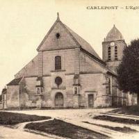 Carlepont oise cpa l eglise saint eloi avant 1914
