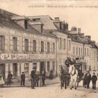 Carlepont oise cpa l hotel de la croix d or