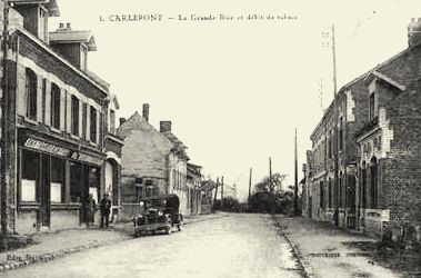 Carlepont oise cpa la grande rue