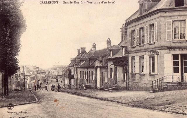 Carlepont oise cpa la grande rue