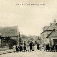 Carlepont oise cpa la grande rue 