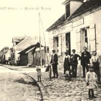 Carlepont oise cpa la route vers noyon