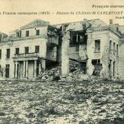 Carlepont oise cpa le chateau apres 1914 1918