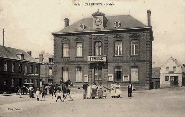 Carnieres 59 la mairie cpa