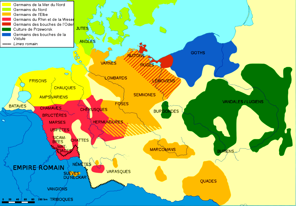 Les peuples germaniques au 1er siecle
