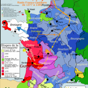 Le royaume des Capétiens, Guerre de Cent Ans en 1380