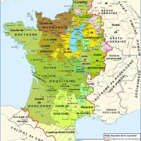 Carte la France sous son règne