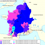 Le Royaume des Francs en 548