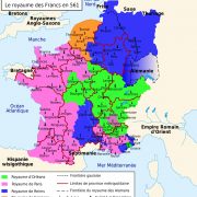 Le Royaume des Francs en 561