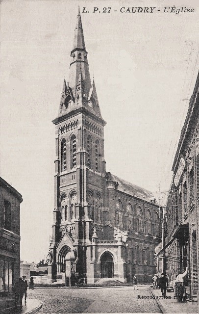 Caudry 59 la basilique sainte maxellende cpa