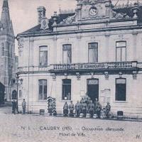Caudry 59 la mairie kommandantur cpa