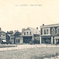Caudry 59 la place de l eglise cpa