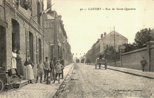 Caudry 59 la rue de saint quentin cpa