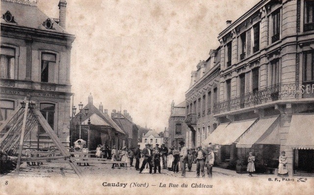 Caudry 59 la rue du chateau cpa