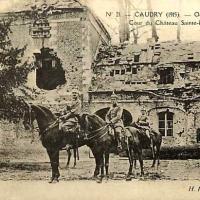 Caudry 59 le chateau la cour 1914 1918 cpa