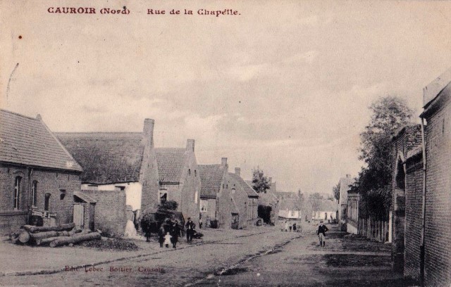 Cauroir 59 la rue de la chapelle cpa