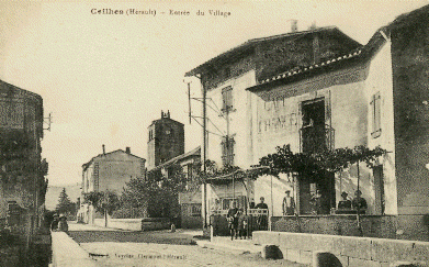 Ceilhes-et-Rocozels (Hérault) L'avenue de la gare CPA