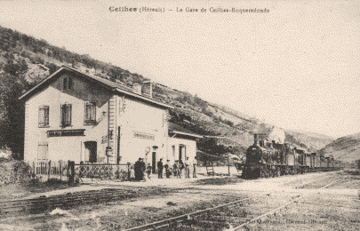 Ceilhes-et-Rocozels (Hérault) La gare CPA