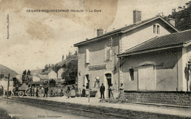 La gare, cpa