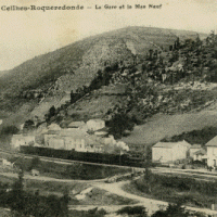 Le mas neuf et la gare, cpa