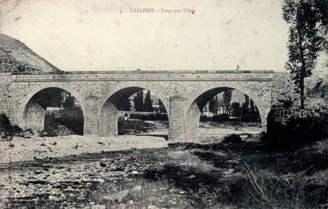 Le pont roman, cpa 