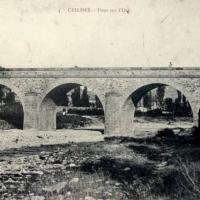 Le pont roman, cpa 
