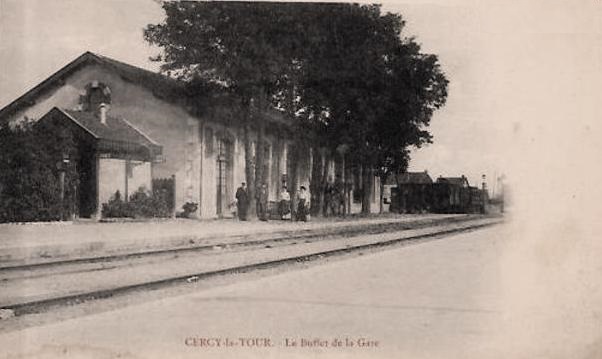 Cercy-la-Tour (Nièvre) La gare CPA