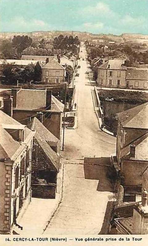 Cercy-la-Tour (Nièvre) Vue générale CPA