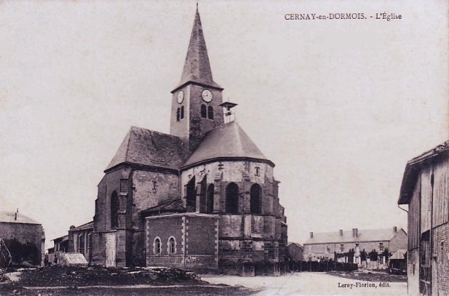 Cernay-en-Dormois (51) L'église CPA