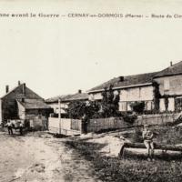 Cernay-en-Dormois (51) La route du cimetière CPA