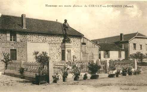 Cernay-en-Dormois (51) Le Monument aux Morts CPA