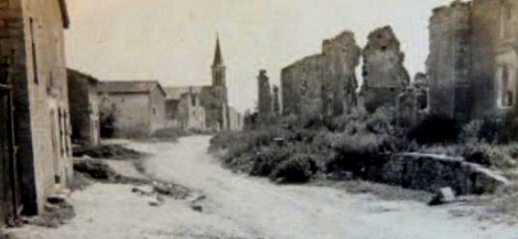 Cesse (Meuse) Ruines 1914-1918 CPA