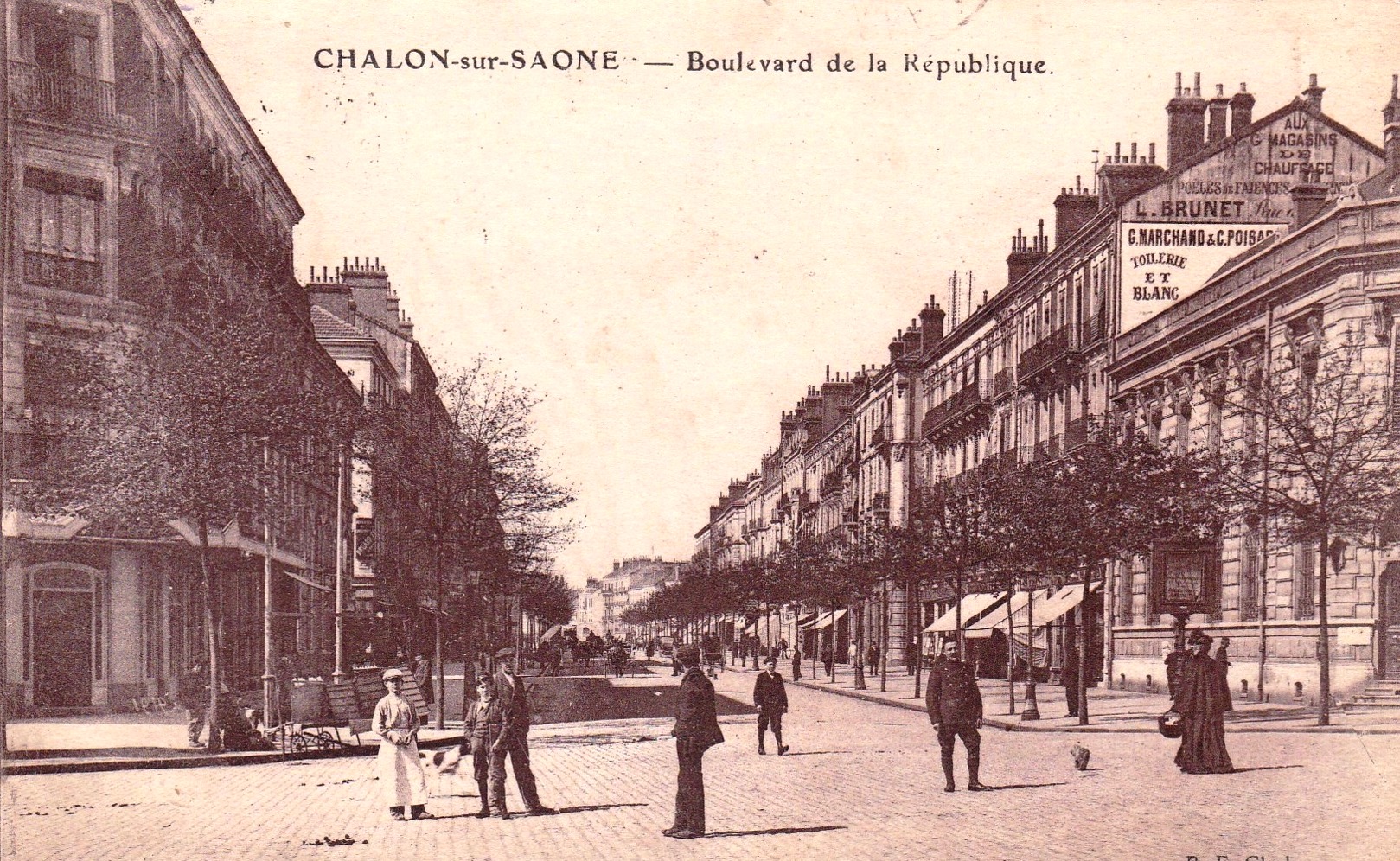 Chalon-sur-Saône (71) Boulevard de la République CPA