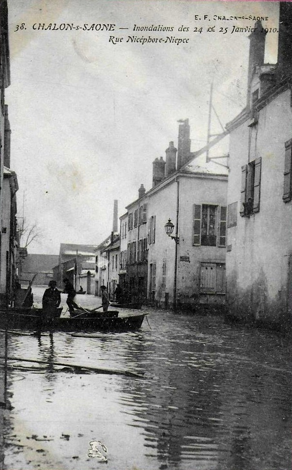 Chalon-sur-Saône (71) Inondations 1910 CPA