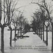 Chalon-sur-Saône (71) Inondations 1910 CPA