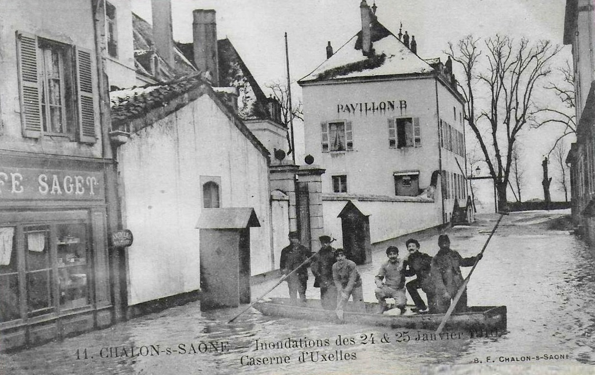 Chalon-sur-Saône (71) Inondations 1910 CPA