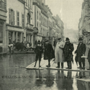 Chalon-sur-Saône (71) Inondations 1910 CPA