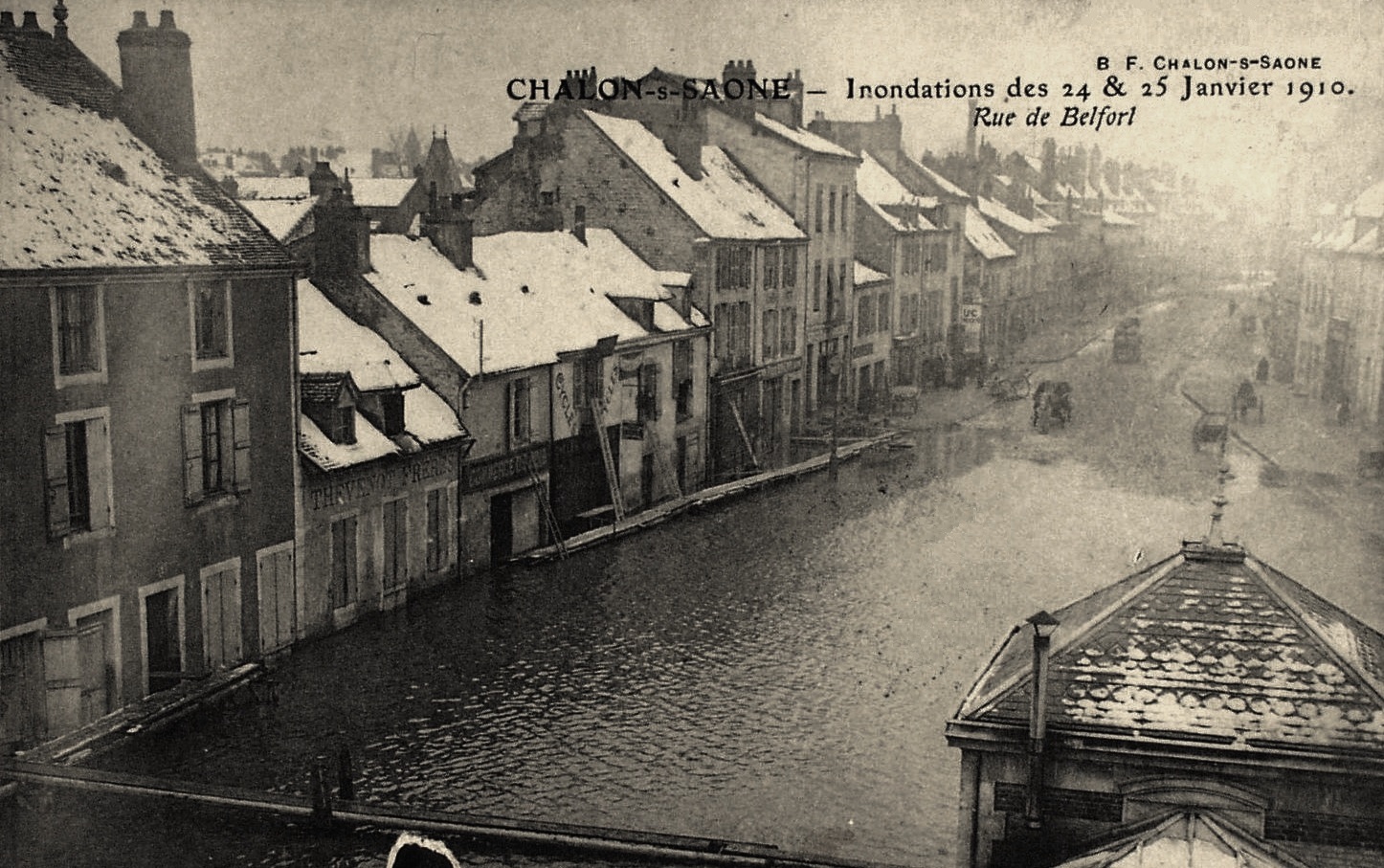 Chalon-sur-Saône (71) Inondations 1910 CPA