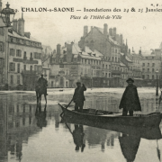 Chalon-sur-Saône (71) Inondations 1910 CPA