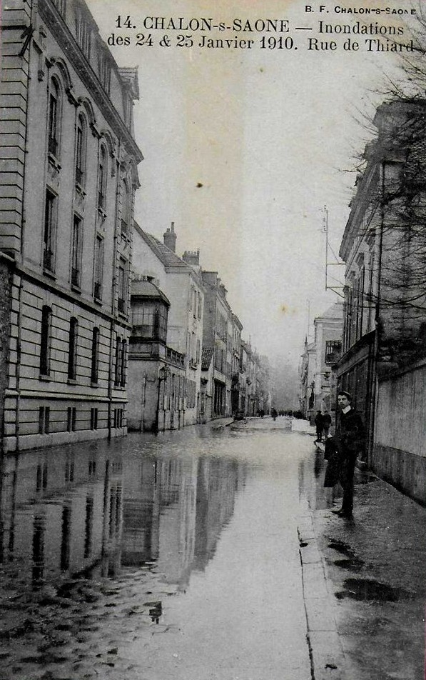 Chalon-sur-Saône (71) Inondations 1910 CPA