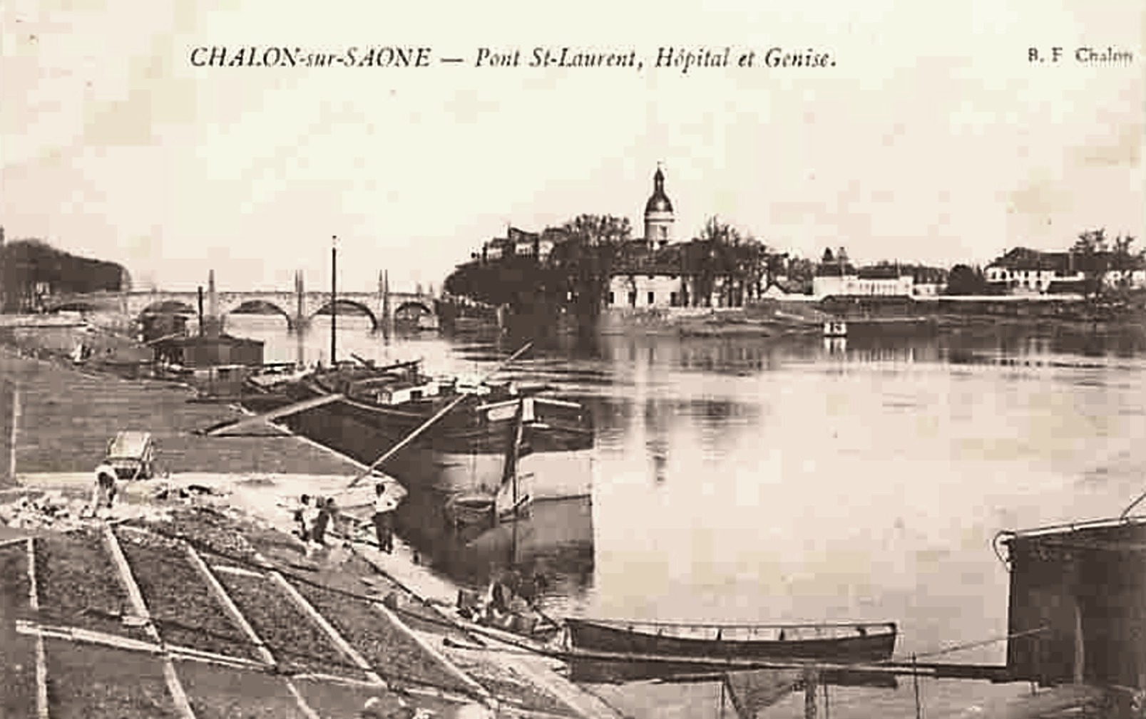 Chalon-sur-Saône (71) Pont Saint-Laurent CPA