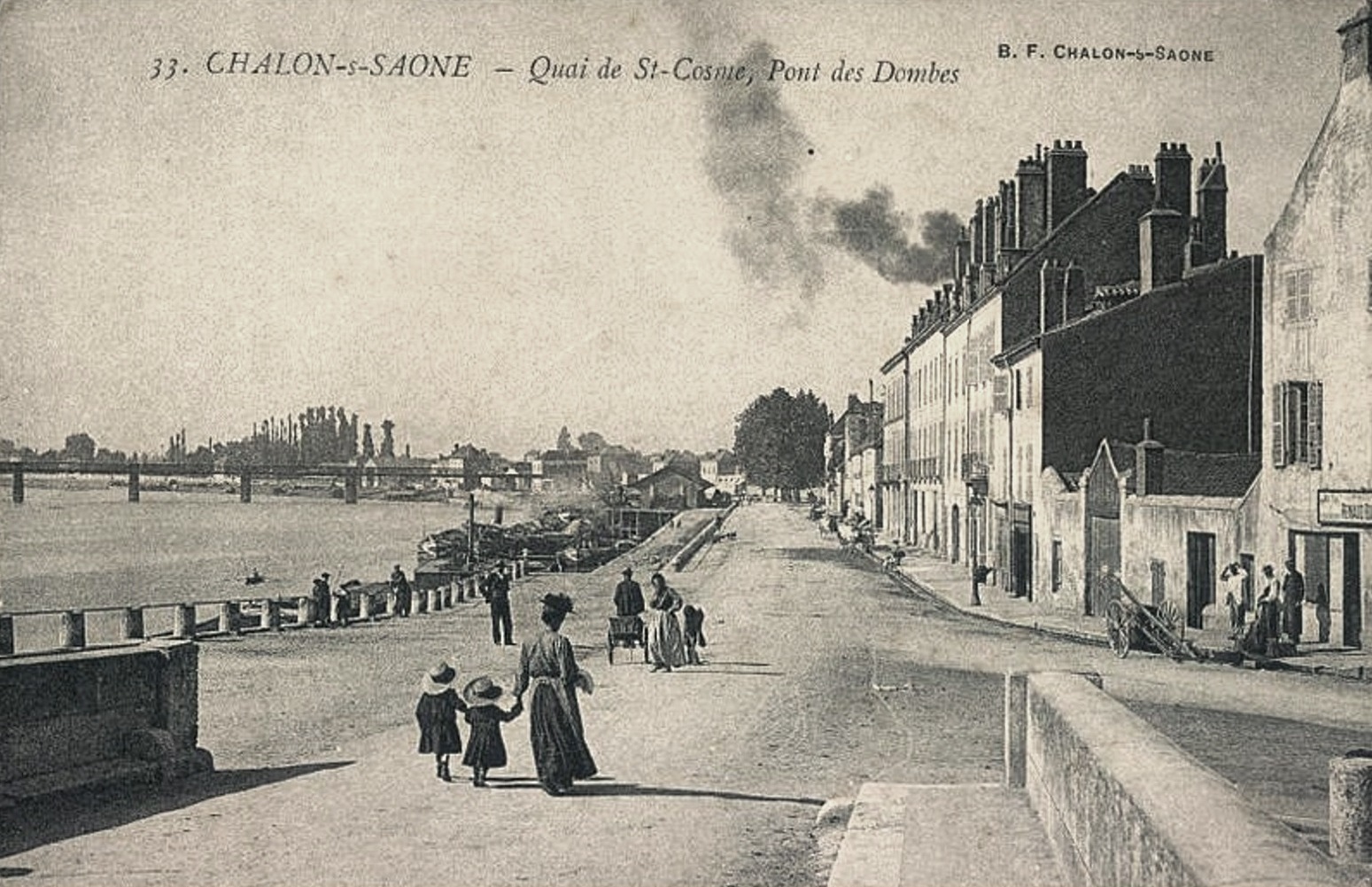 Chalon-sur-Saône (71) Quai de Saint-Côme CPA