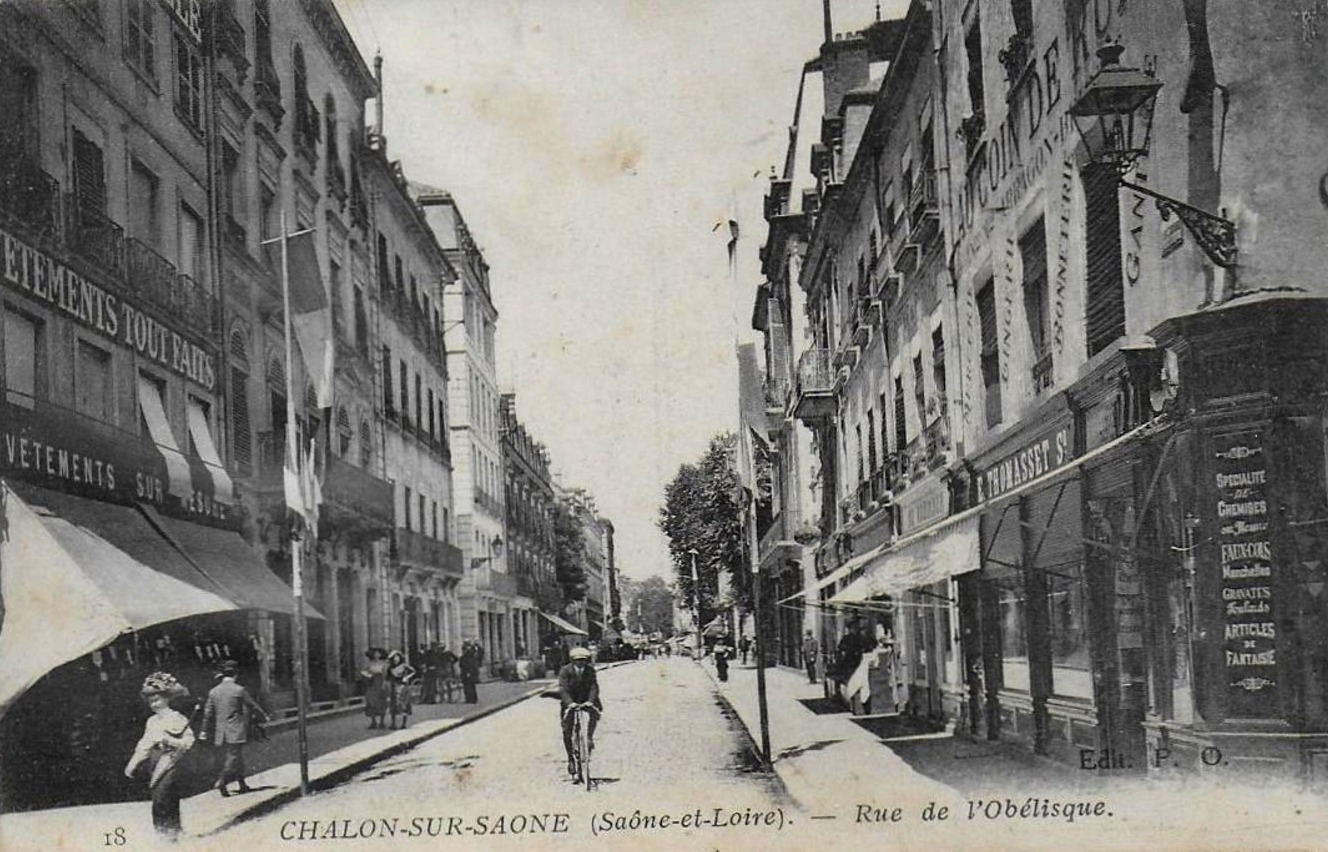 Chalon-sur-Saône (71) Rue de l'Obélisque CPA
