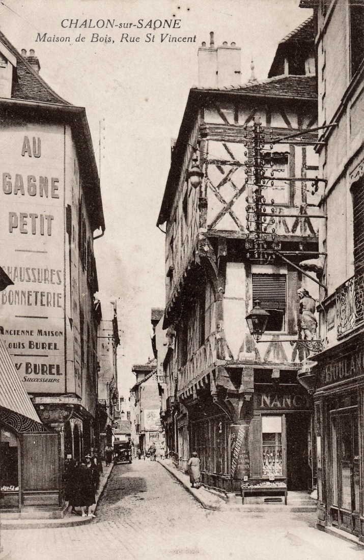 Chalon-sur-Saône (71) Rue Saint-Laurent CPA