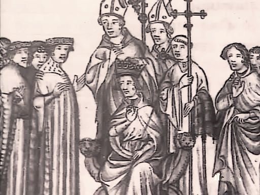 Charles III, premier mariage avec Frédérune de Rhingelheim