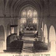 Charly-sur-Marne (Aisne) CPA Eglise intérieur